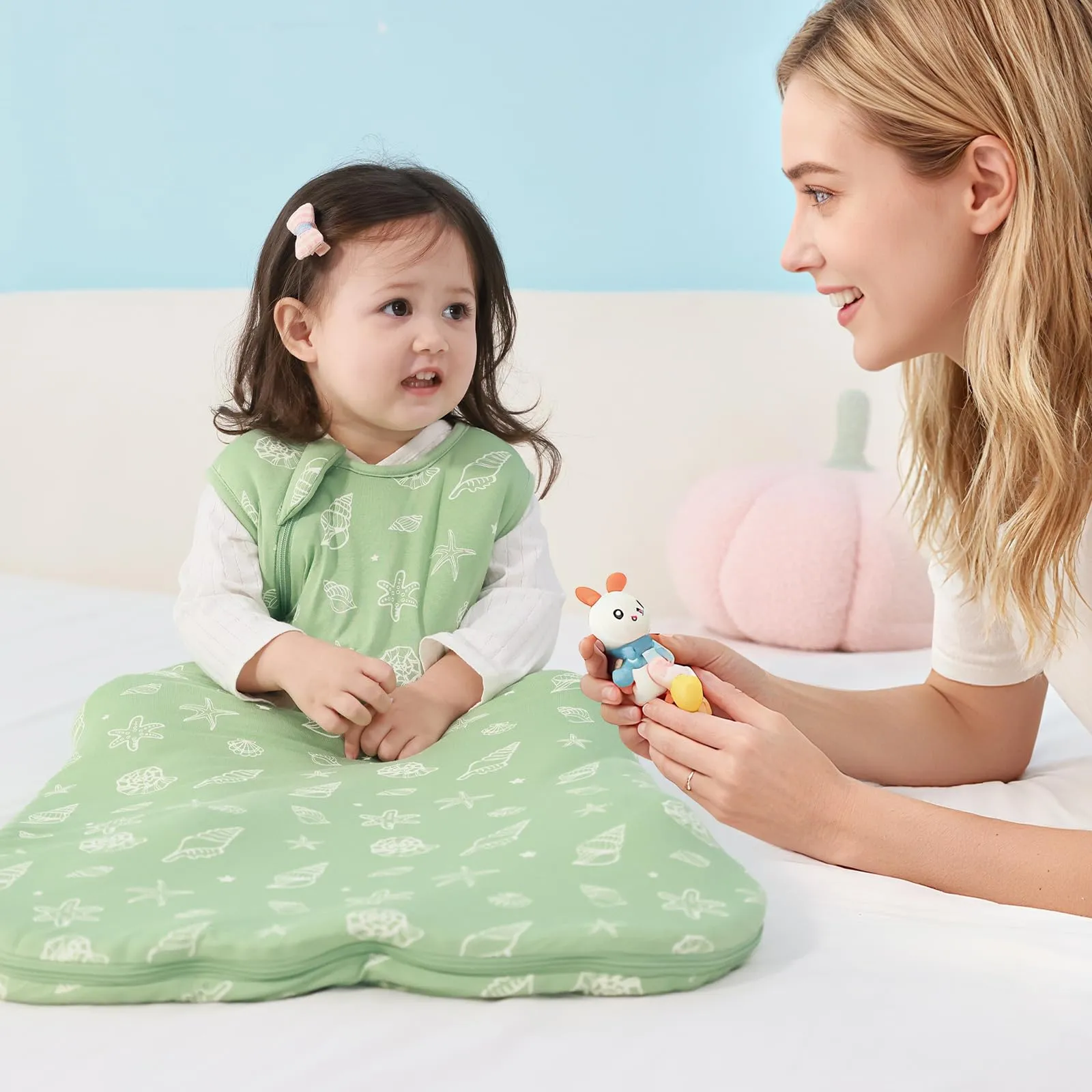 ToyaTec Sacco Nanna Bebé 2.5 Tog Super Morbido in Viscosa di Bambù, Sacco Nanna in Fibra di Bambù per Neonati, Coperta da Letto Autunno-Inverno - immagine 8