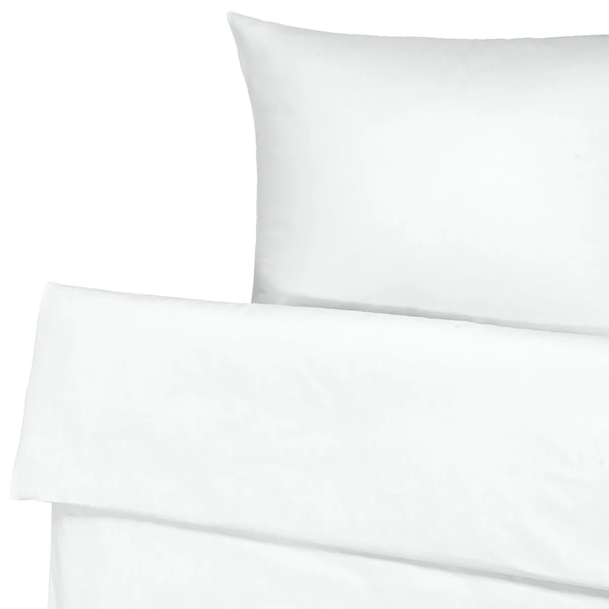 ERWIN M. Set copripiumino e federa Tokio chiusura a busta; 140x200 cm (LxL), 70x90 cm (LxL); bianco - immagine 1