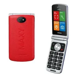 Cellulare 2G Gprs MAXY Dual SIM Red 10283002 - immagine 1