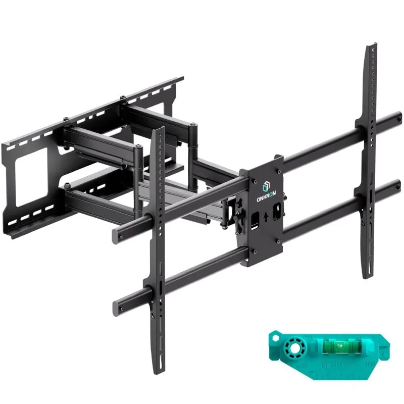 Supporto da parete inclinabile/girevole Onkron M10-B per TV da 42"-120" fino a 100 kg VESA 1000x600 nero - immagine 1