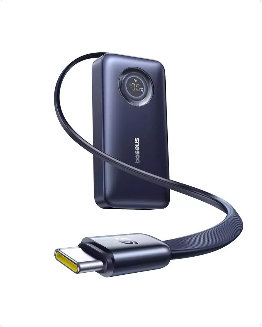 Batteria Esterna Baseus EnerCore CR11, 10000mAh, 45W, PD, 2 x USB-C, Nera E0027G01 - immagine 1