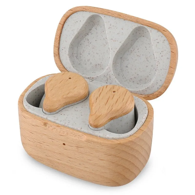 Prixton Earbuds Eco TWS163 Cuffie Bluetooth in legno Legno di faggio - immagine 1