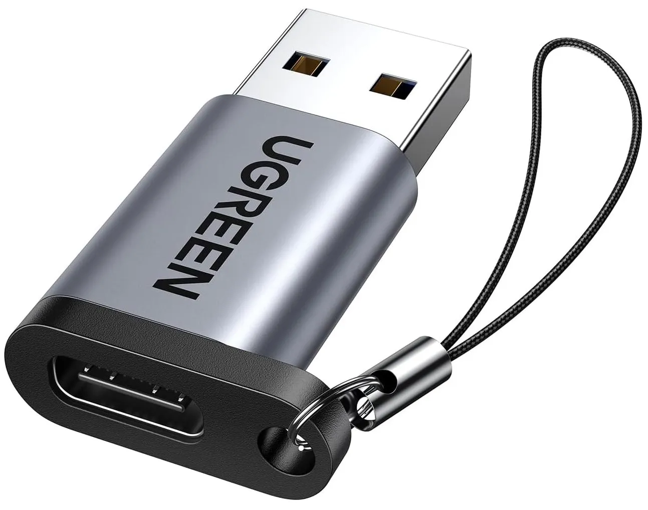 Adattatore Dati e Ricarica USB-C - USB-A UGREEN US276, Grigio - immagine 1