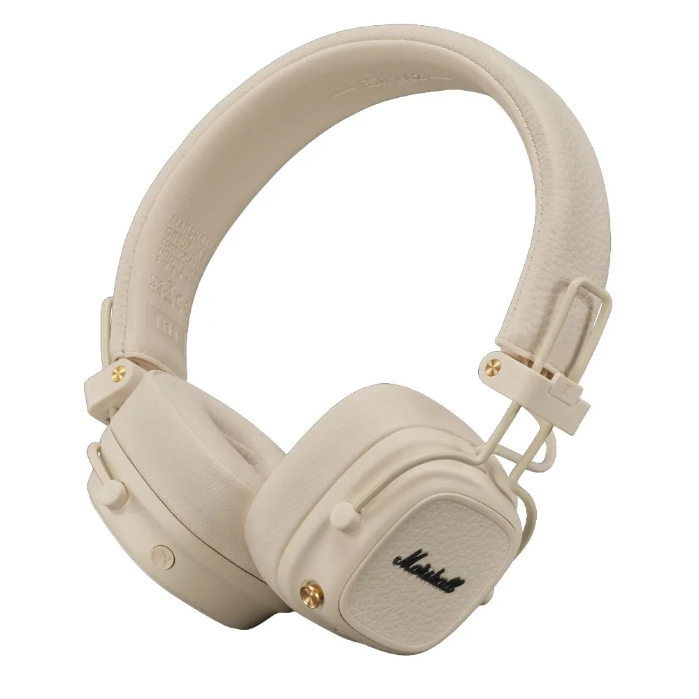 Auricolare Bluetooth Marshall Major V, A2DP, Crema - immagine 1
