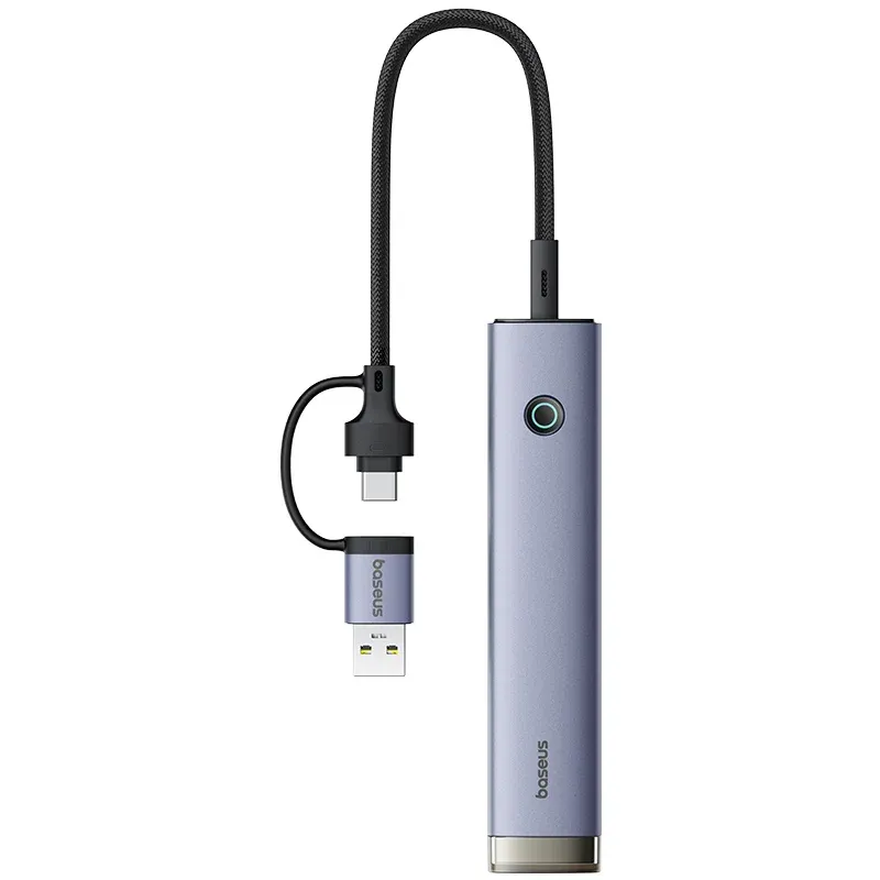 Hub USB / USB-C Baseus UltraJoy, 4 x USB-A 3.2 - 1 x USB-C, Grigio B0005280B811-15 - immagine 1