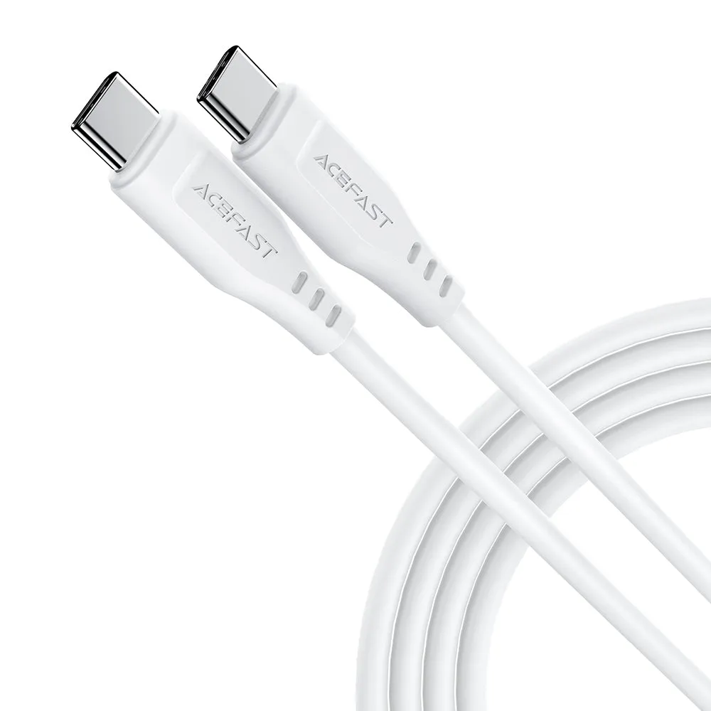 Cavo Dati e Ricarica USB-C - USB-C Acefast C3-03, 60W, 1.2m, Bianco - immagine 1
