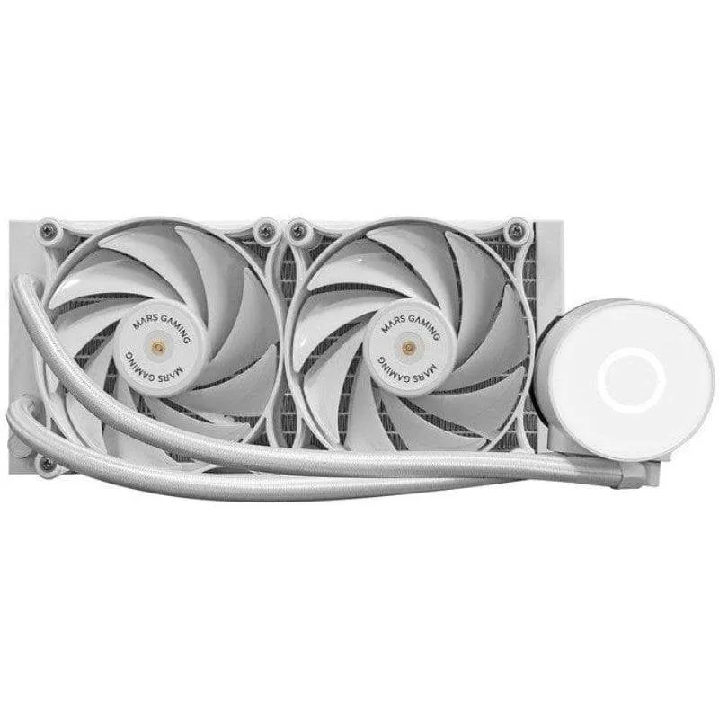 Refrigerazione Liquida Mars Gaming ML-PRO240 370mm 2 Ventole Bianco - immagine 1