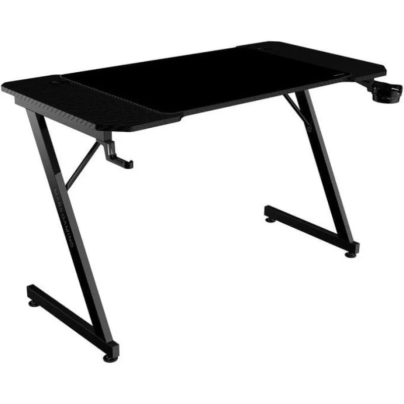 Mars Gaming MGD-x120 Tavolo ergonomico Tappetino XXL per cuffie e portabevande 120x60 cm Nero - immagine 1