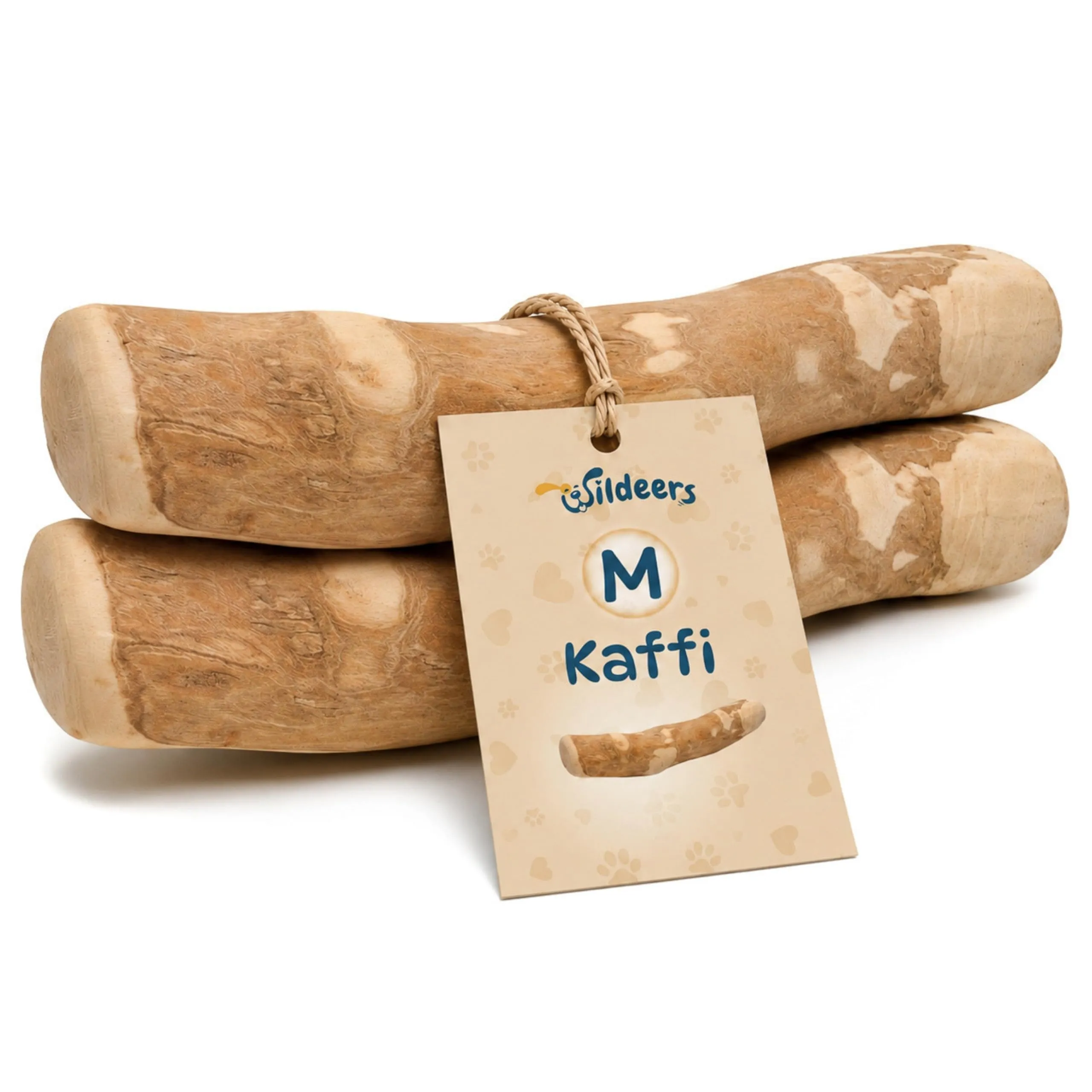Wildeers Legno di Caffè per Cani, Resistente, Taglia M, 15-17 cm, 2 Pezzi - immagine 1