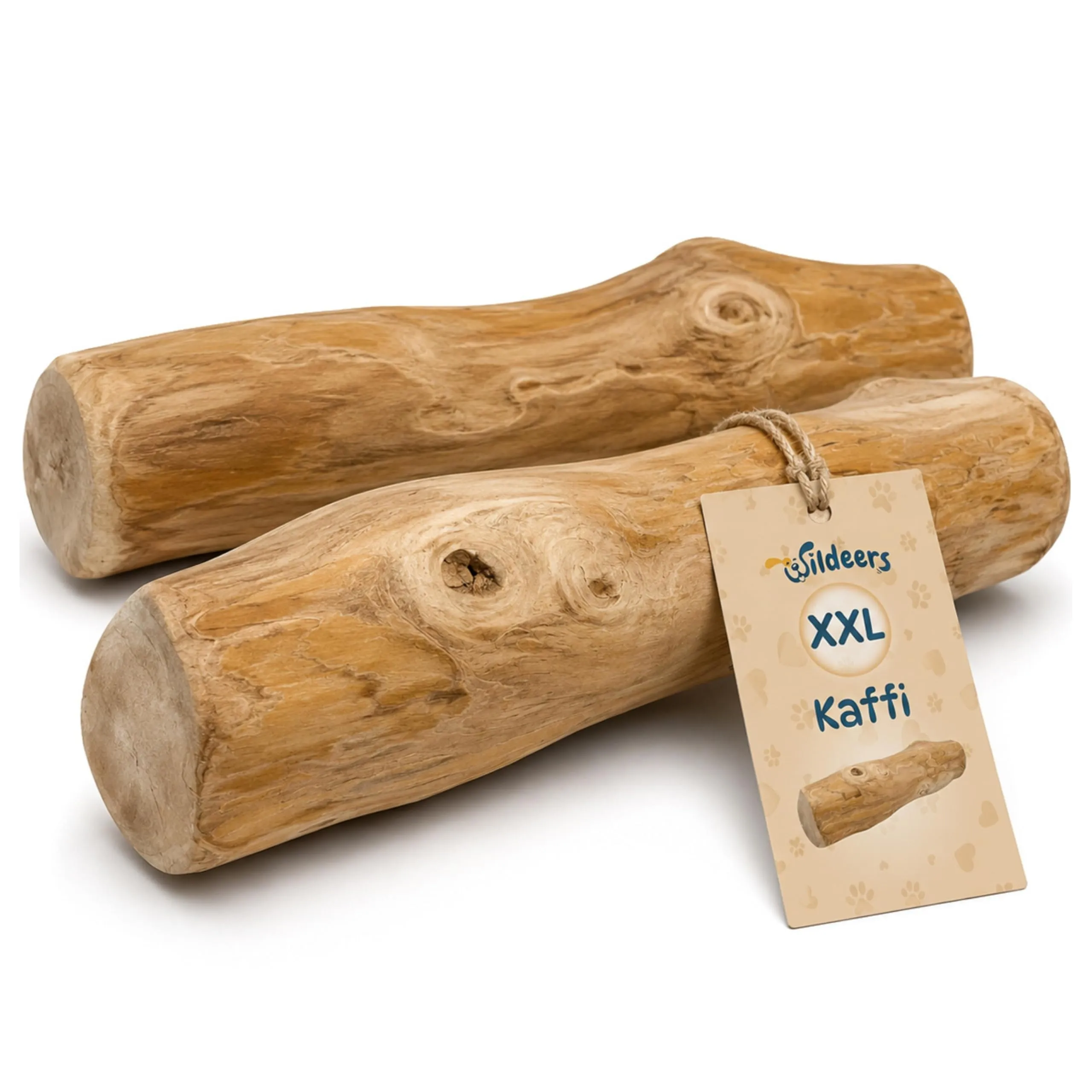 Wildeers Legno di Caffè per Cani, Resistente, Taglia XXL, 20-22 cm, 2 Pezzi - immagine 1
