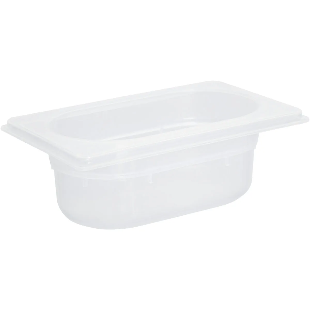 Schneider Contenitore gastronorm 1/9 in polipropilene; GN 1/9, 0.6 l, 6.5 cm (P); trasparente - immagine 1