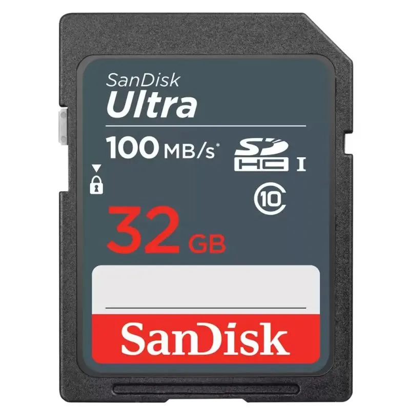 Scheda di memoria Sandisk Ultra SDHC da 32 GB Scheda di memoria UHS-i Classe 10 da 100 MB/s - immagine 1