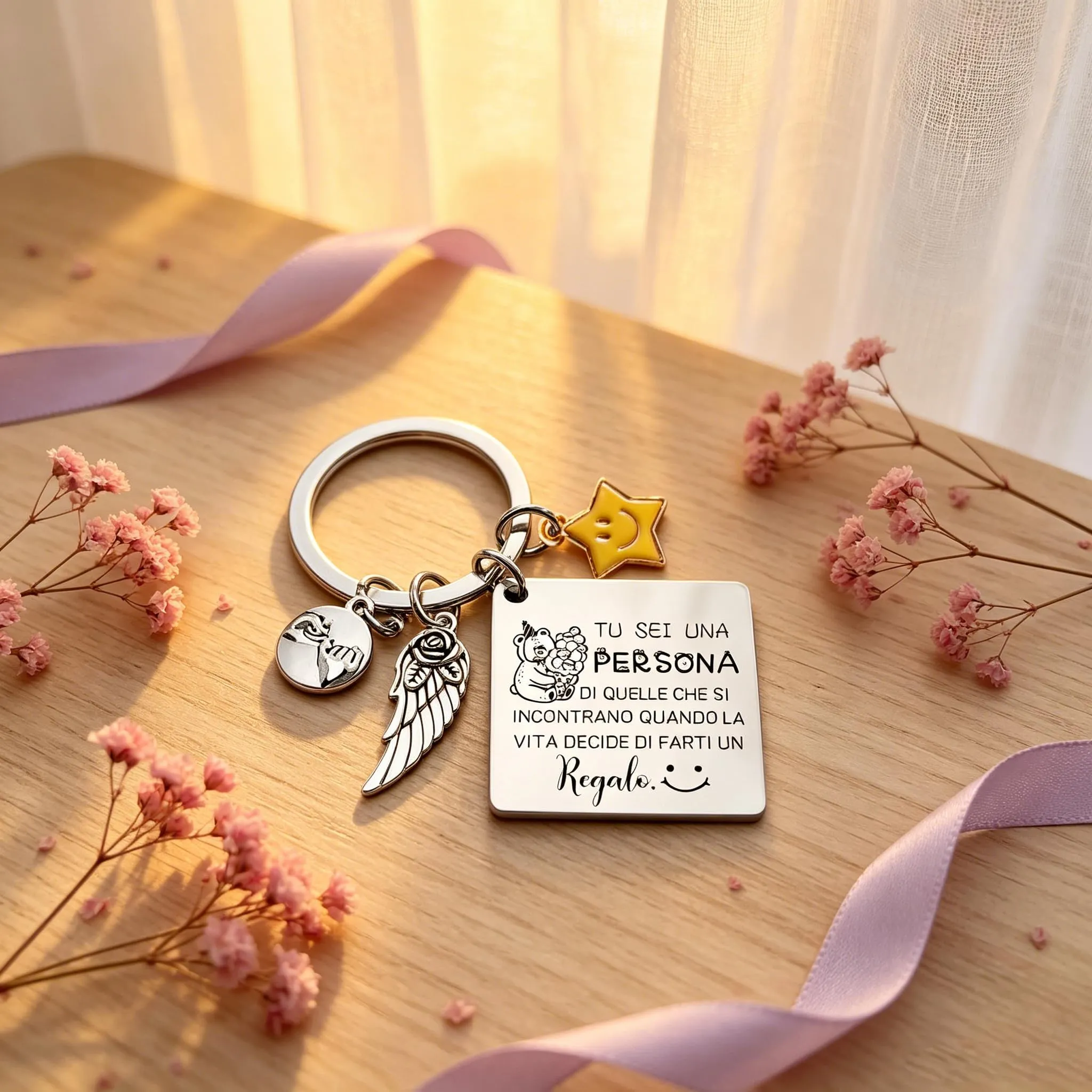 GUOYU Regali di Ispirazione Portachiavi Portafortuna Amica-Regali di Compleanno Donna,Regalo donna, Regali Ispirativi per Migliori Amiche, Colleghe, Moglie, Madre, Sorelle-Regali Natale Collega (3) - immagine 3