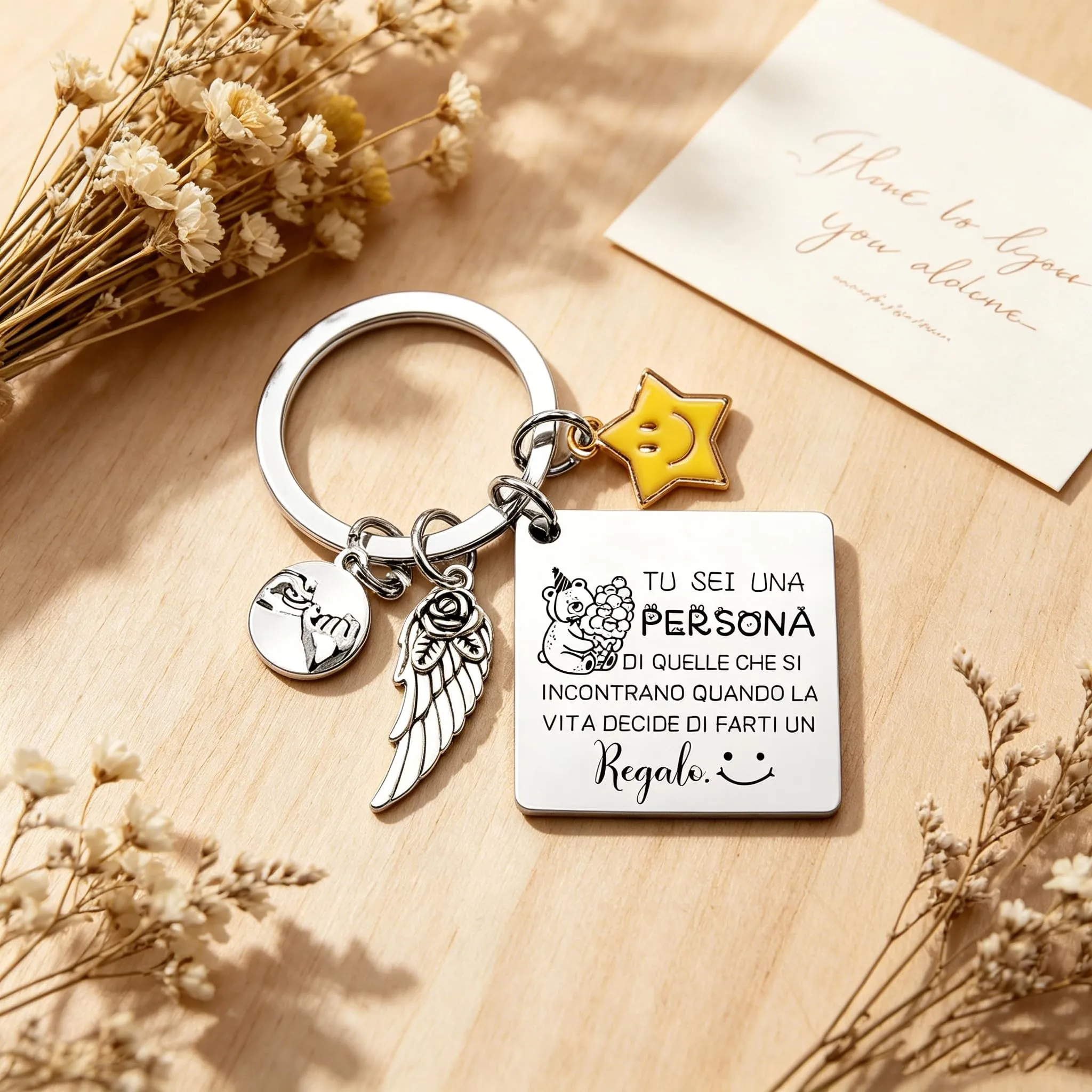GUOYU Regali di Ispirazione Portachiavi Portafortuna Amica-Regali di Compleanno Donna,Regalo donna, Regali Ispirativi per Migliori Amiche, Colleghe, Moglie, Madre, Sorelle-Regali Natale Collega (3) - immagine 4