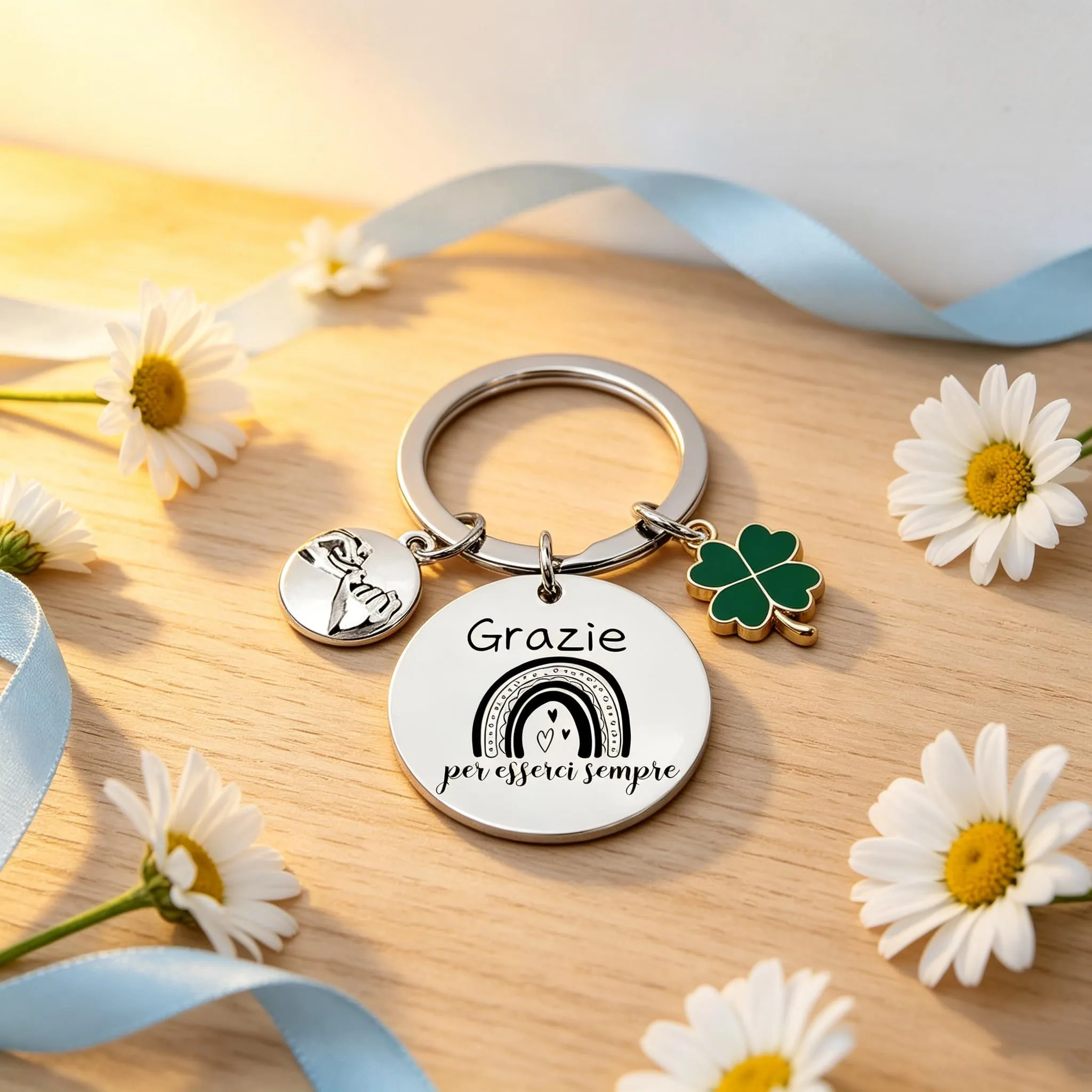 GUOYU Regali di Ispirazione Portachiavi Portafortuna Amica-Regali di Compleanno Donna,Regalo donna, Regali Ispirativi per Migliori Amiche, Colleghe, Moglie, Madre, Sorelle-Regali Natale Collega (1) - immagine 3