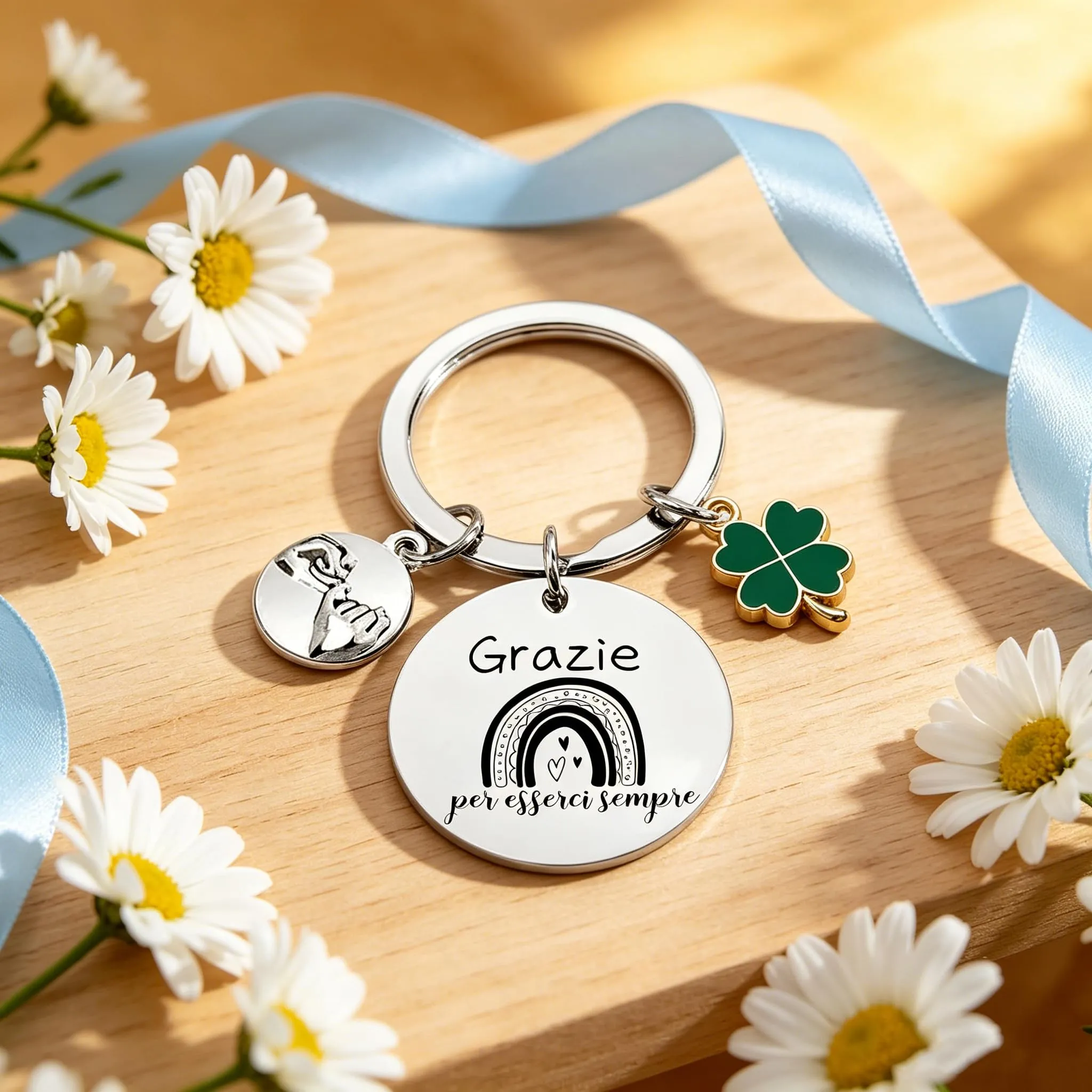 GUOYU Regali di Ispirazione Portachiavi Portafortuna Amica-Regali di Compleanno Donna,Regalo donna, Regali Ispirativi per Migliori Amiche, Colleghe, Moglie, Madre, Sorelle-Regali Natale Collega (1) - immagine 4