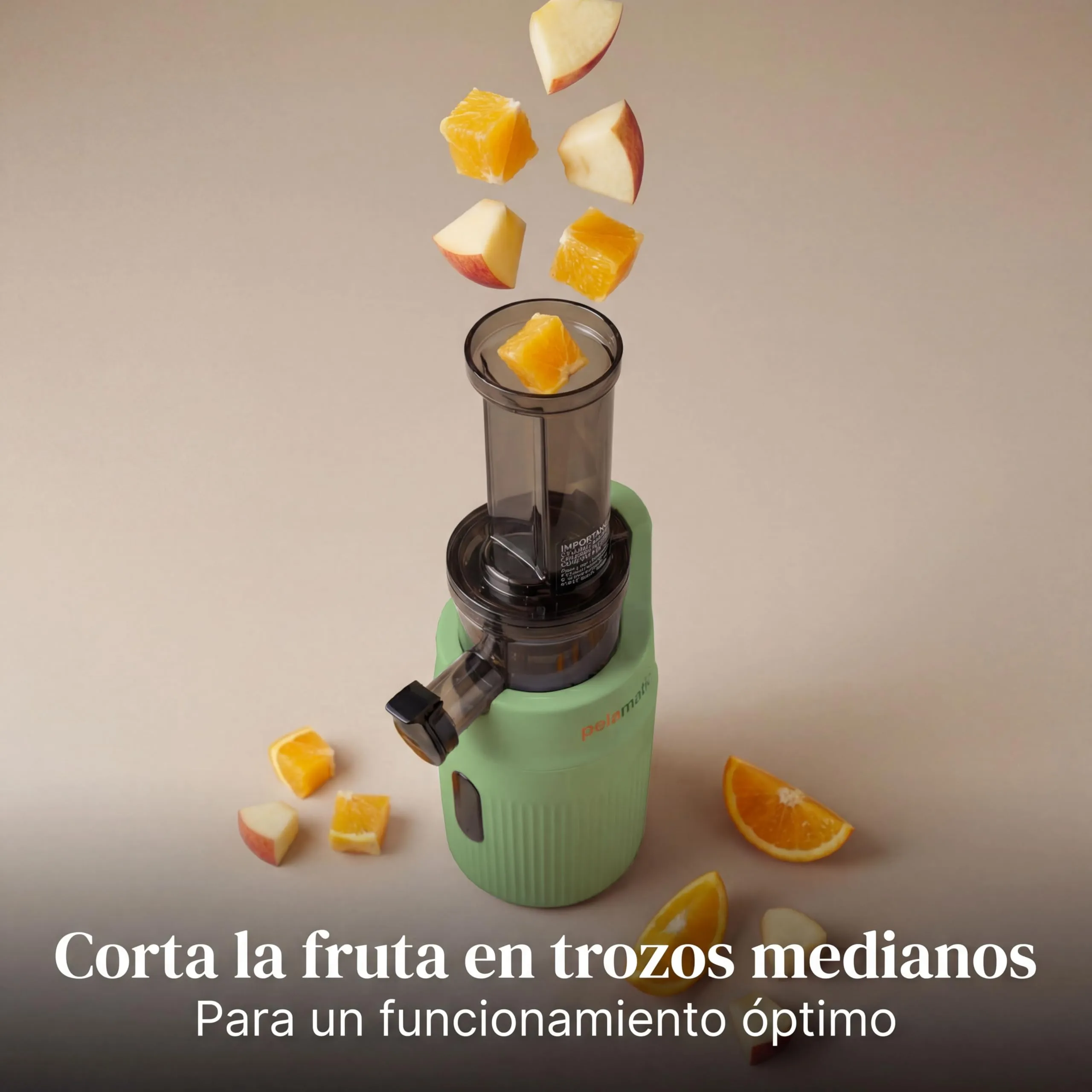 Zuminstant - Spremiagrumi elettrico compatto, spremuto a freddo, ricco di nutrienti, frullatore senza schiuma, salvaspazio, elegante e versatile, per frutta e verdura fresca, 100 W (menta) - immagine 4