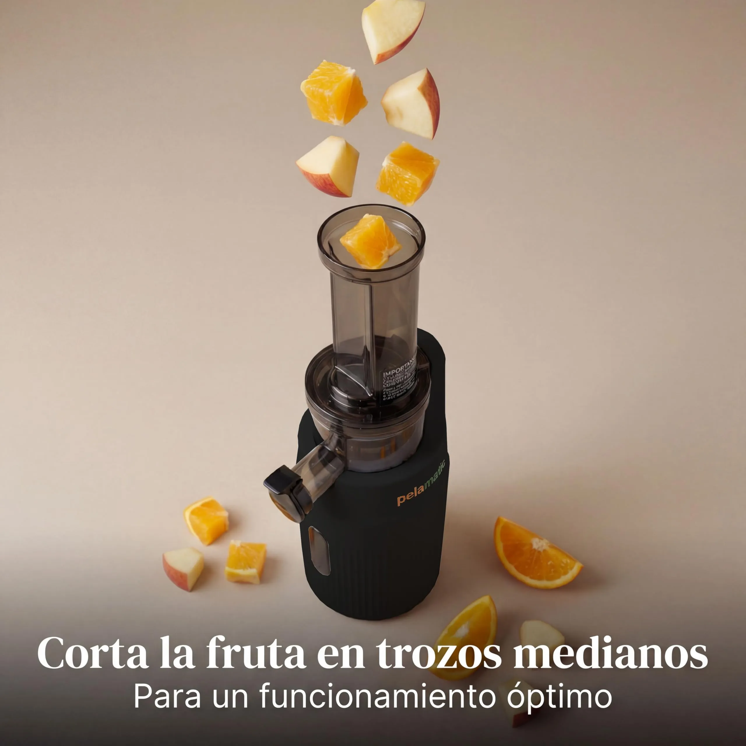 Zuminstant - Spremiagrumi elettrico compatto, spremuto a freddo, ricco di nutrienti, frullatore senza schiuma, salvaspazio, elegante e versatile, per frutta e verdura fresche, 100 W, nero - immagine 4