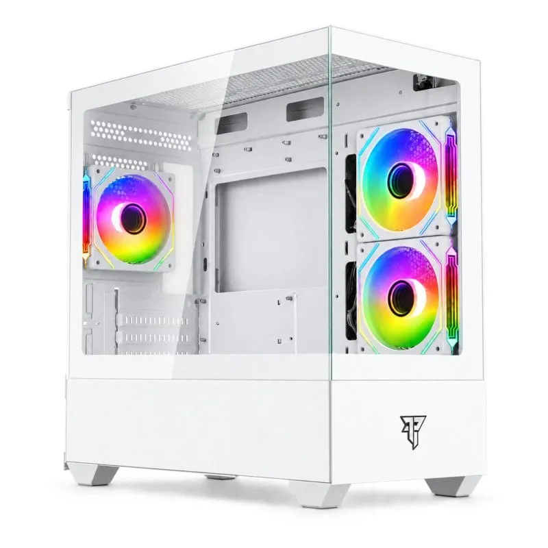 Tempest Compact Lumina ARGB M-ATX Vetro temperato USB 3.0 Bianco - immagine 1