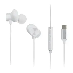 Auricolari microfono filo USB C White RP TCM225DEW - immagine 1