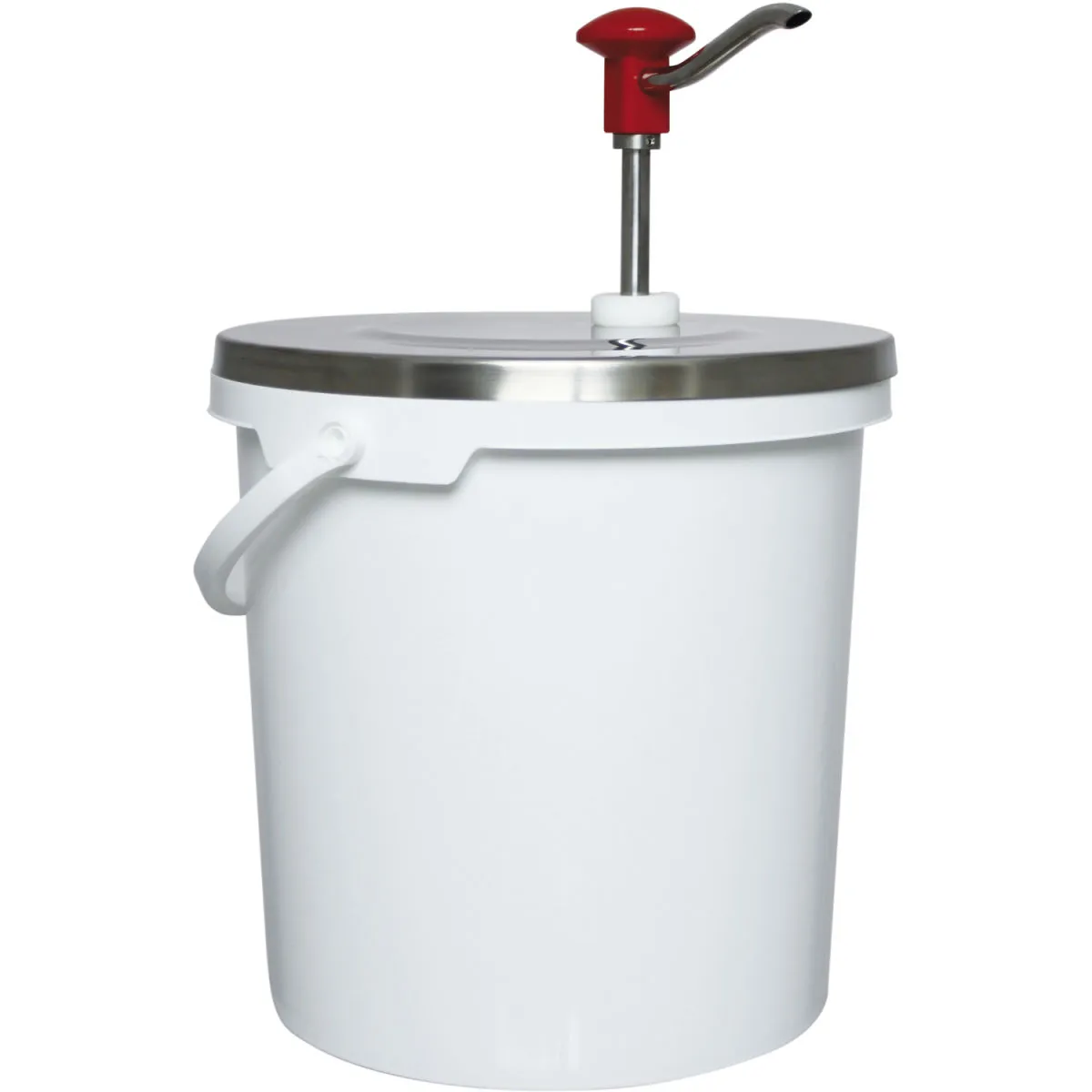 Schneider Dispenser dosatore a pulsante in acciaio inossidabile; 10000 ml, 26.5x39 cm (ØxH); rosso - immagine 1