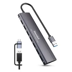 Hub USB 3.0 Gray 7 porte XHUB 07A3CX - immagine 1