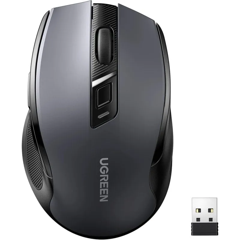 Mouse ottico wireless Ugreen MU006 4000 DPI Nero - immagine 1