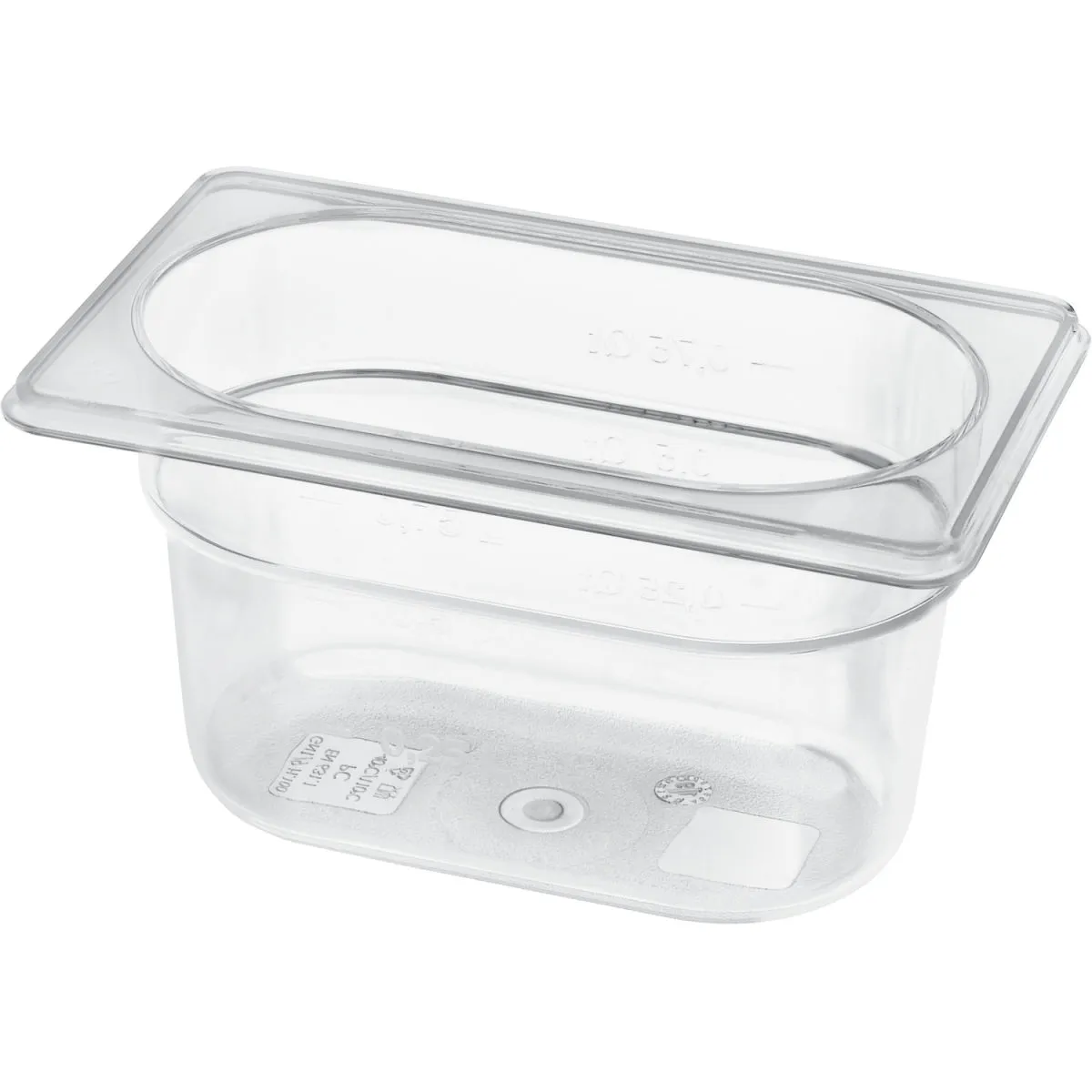 Schneider Contenitore gastronorm 1/9 in policarbonato; GN 1/9, 10 cm (P); trasparente - immagine 1