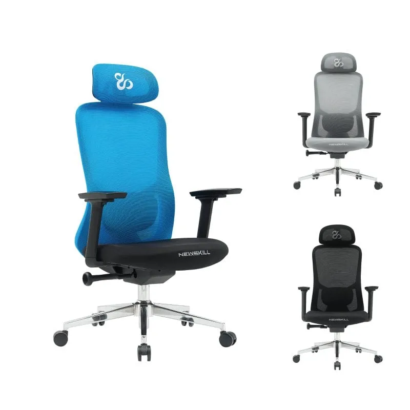 Newskill Nue sedia da gioco ergonomica nera-blu - immagine 1