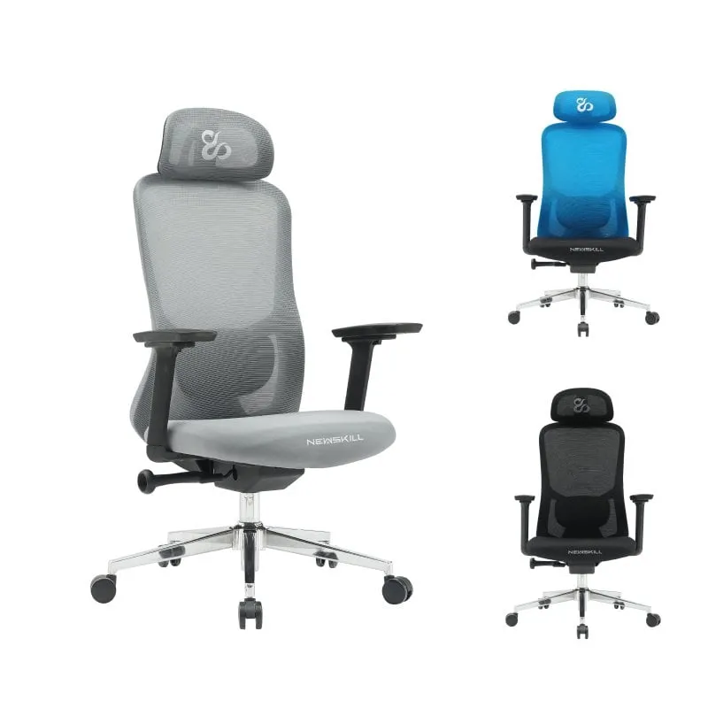 Newskill Nue sedia da gioco ergonomica grigia - immagine 1