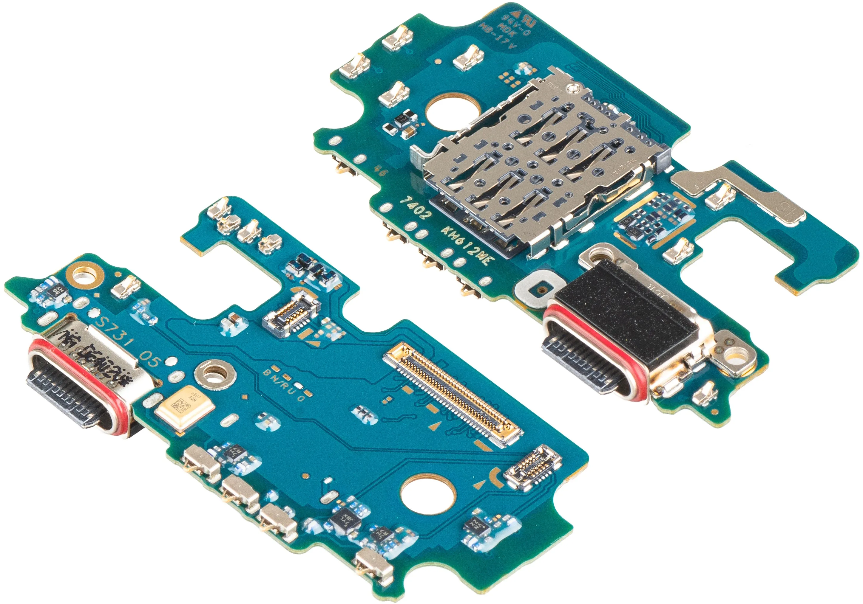 Scheda con Connettore di Ricarica - Microfono - Modulo Lettore SIM Samsung Galaxy S25 FE, Service Pack GH96-20363A - immagine 1