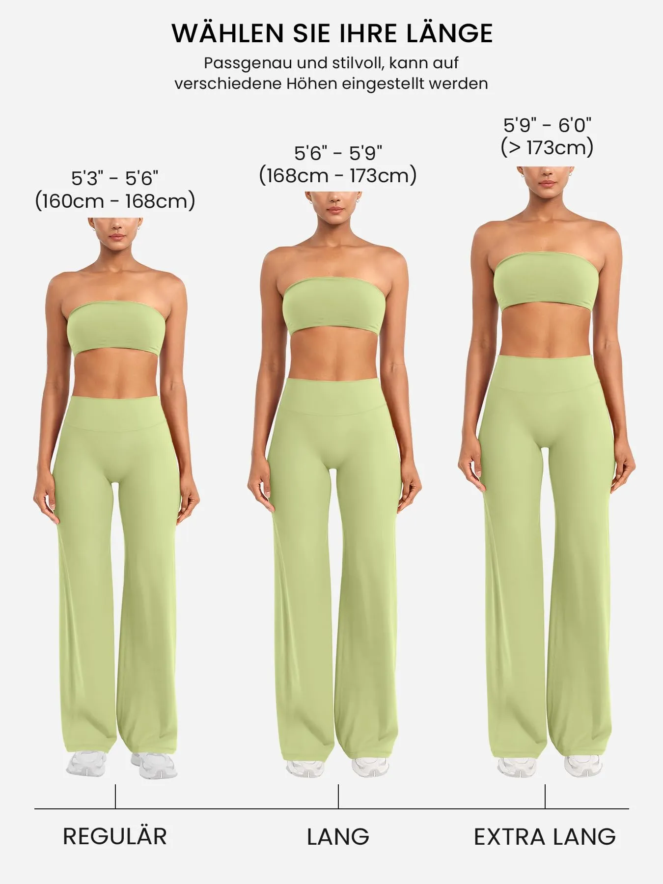 Zaayo Leggings Senza Cuciture Dritti da Donna Leggings Svasati da Yoga - immagine 4