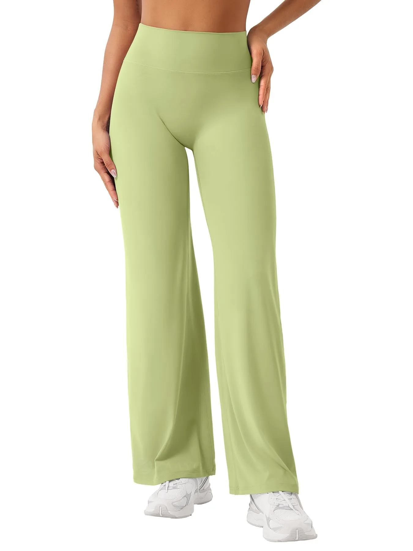 ZAAYO Leggings dritti senza cuciture per donna, leggings a campana - immagine 1
