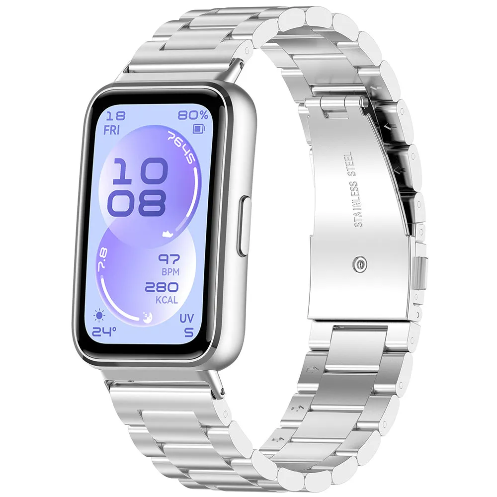Cinturino Techsuit W010 per Huawei Band 11 / 11 Pro, Argento - immagine 1