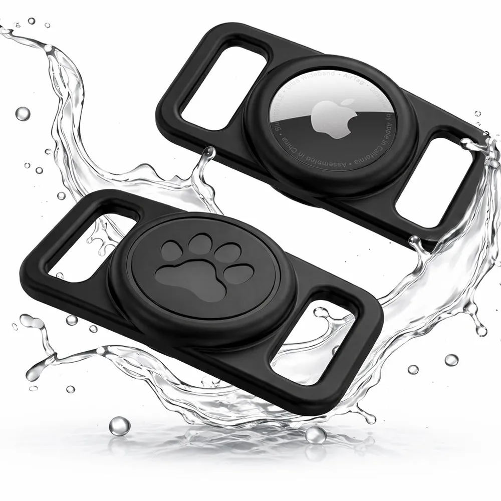 Supporto Techsuit BuddyGuard DG1 per Apple AirTag al Collare Animale Domestico, Nero - immagine 1
