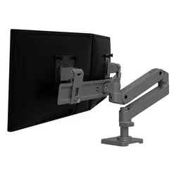 Supporto monitor TV scrivania ( 8 Kg ) VESA 100 x 100 LX PRO SERIES Desk Mount Dual Direct Arm Grey 45 684 293 - immagine 1