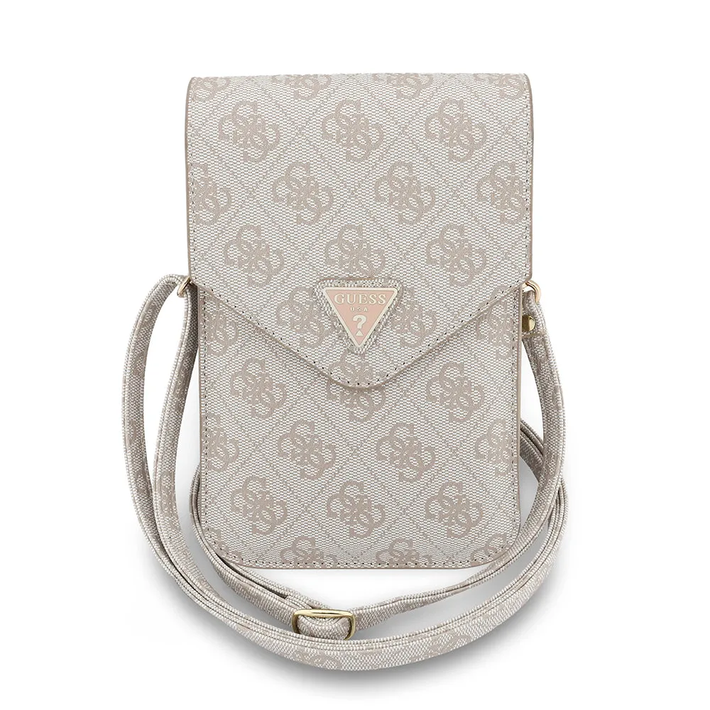 Borsa Universale per Telefono, Guess, Fliptok Triangle 4G, Rosa - immagine 1
