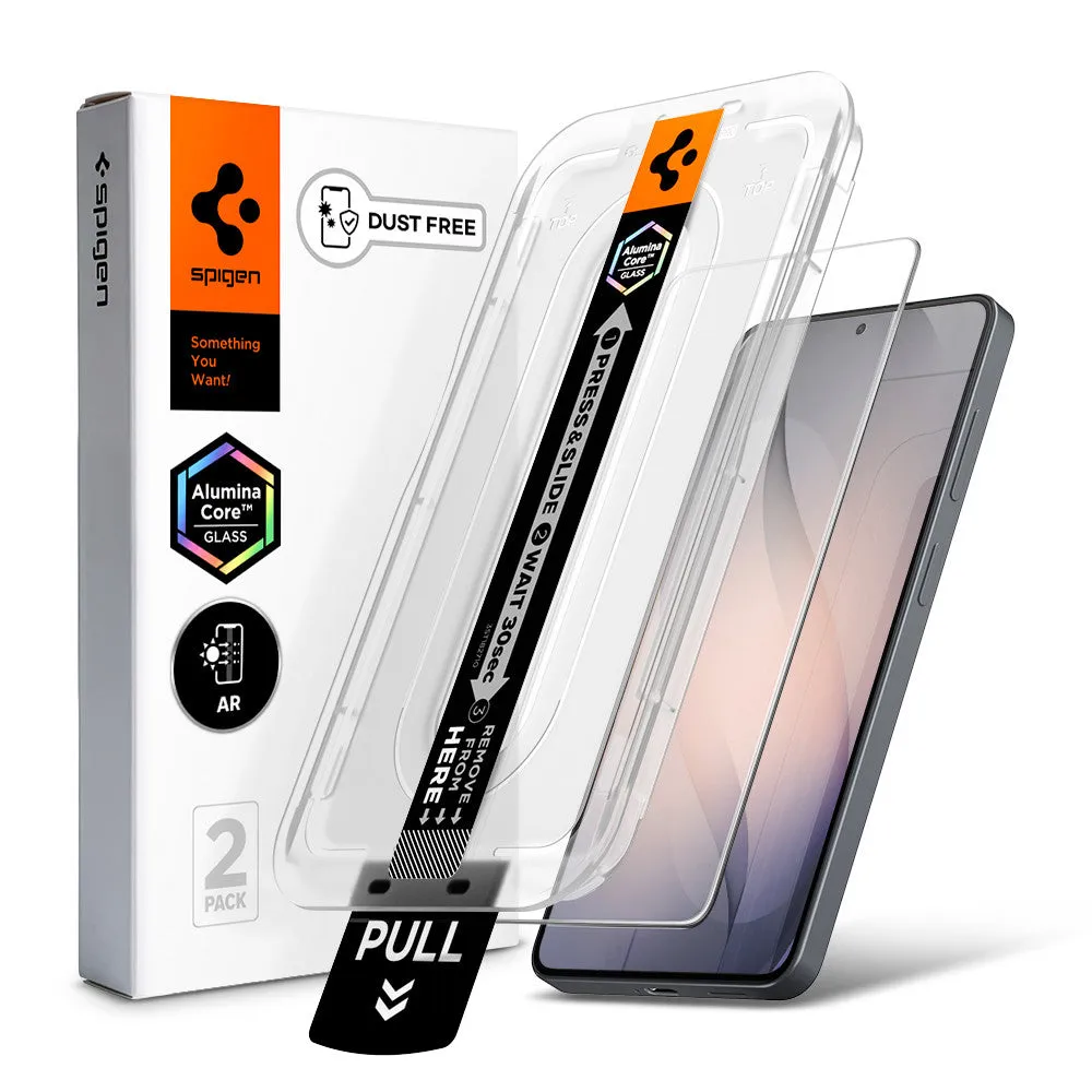 Pellicola protettiva per schermo Spigen GlastR EZ FIT Pro Anti-Riflesso per Samsung Galaxy S26 Plus S947, Vetro Temperato, Colla Completa, Set da 2 pezzi - immagine 1