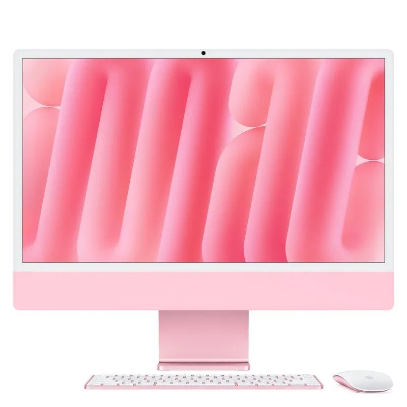 iMac da 24 pollici con display Retina 4,5K: chip Apple M4 con CPU a 10 core e GPU a 10 core, SSD da 16 GB, 256 GB - Rosa - immagine 1
