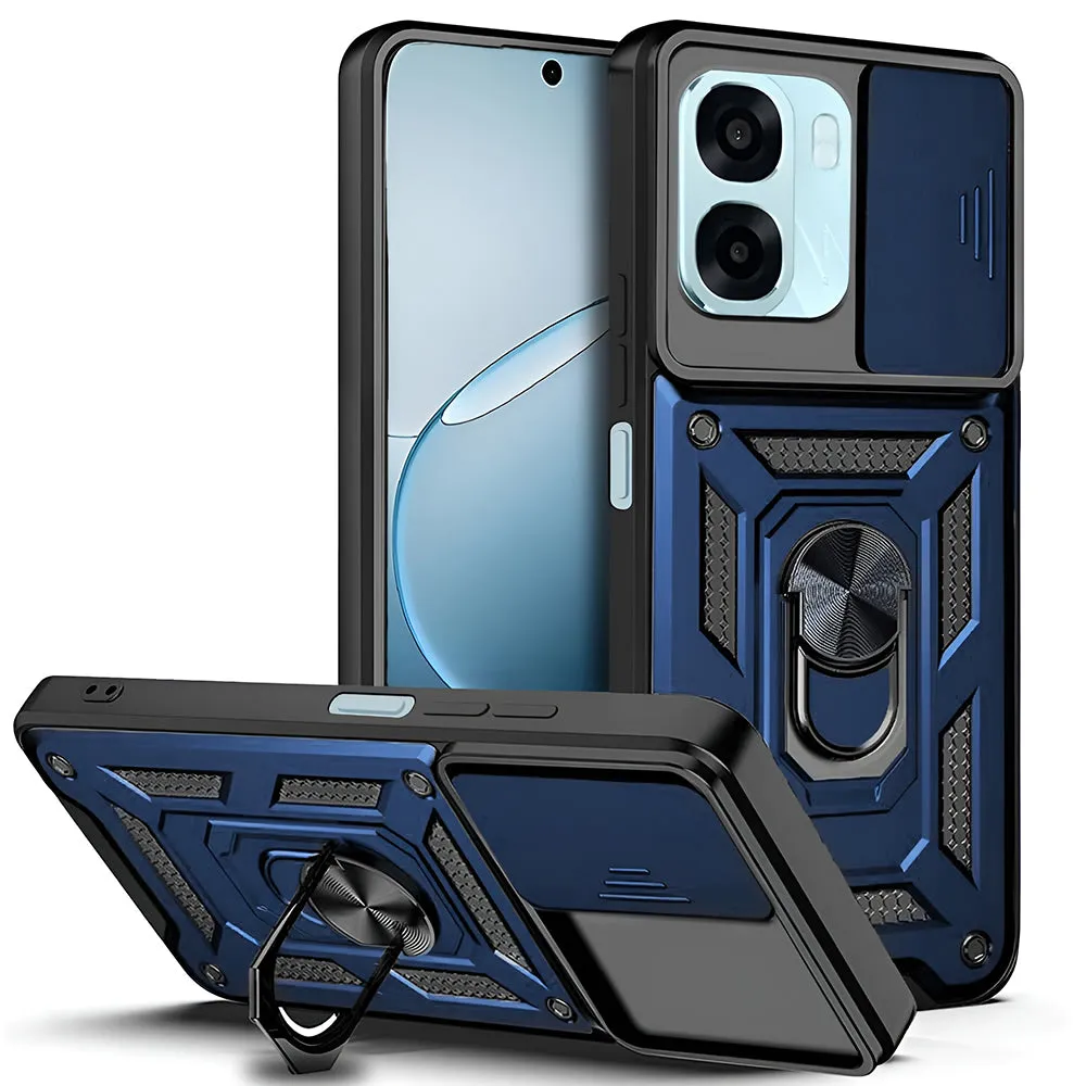 Custodia per Oppo A6k 4G / A6x 4G / A6x, Techsuit, CamShield, Blu - immagine 1