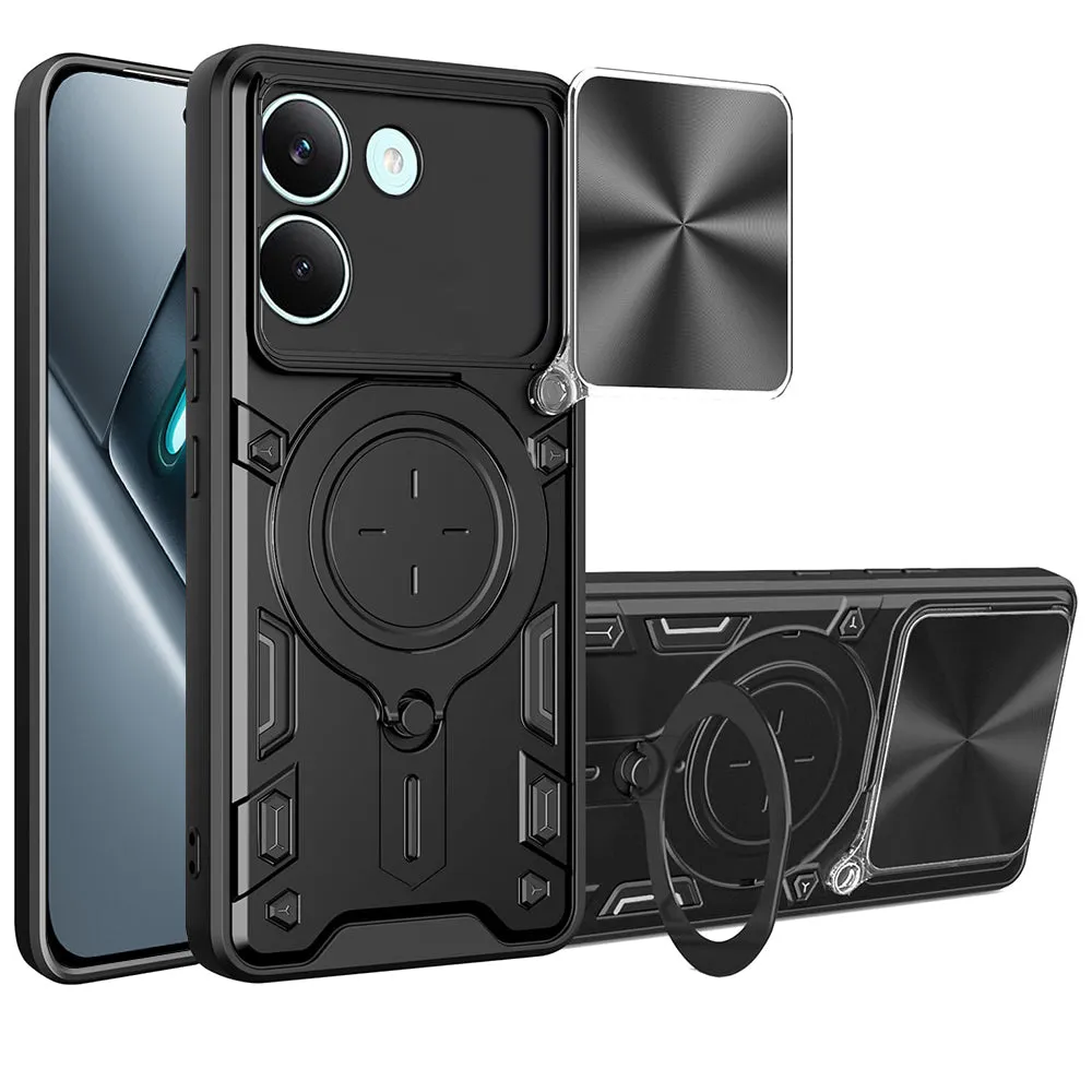 Custodia per Xiaomi Poco X8 Pro, Techsuit, CamGuard Pro, Nera - immagine 1