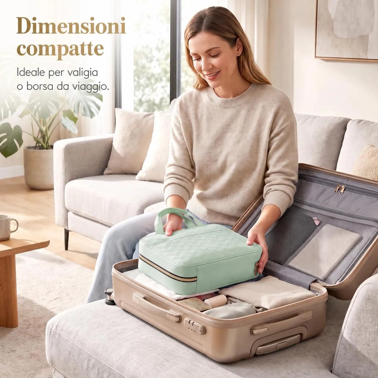 Lifewit Beauty Case da Viaggio Donna/Uomo, Trousse Trucchi Portatile, M/L - immagine 6