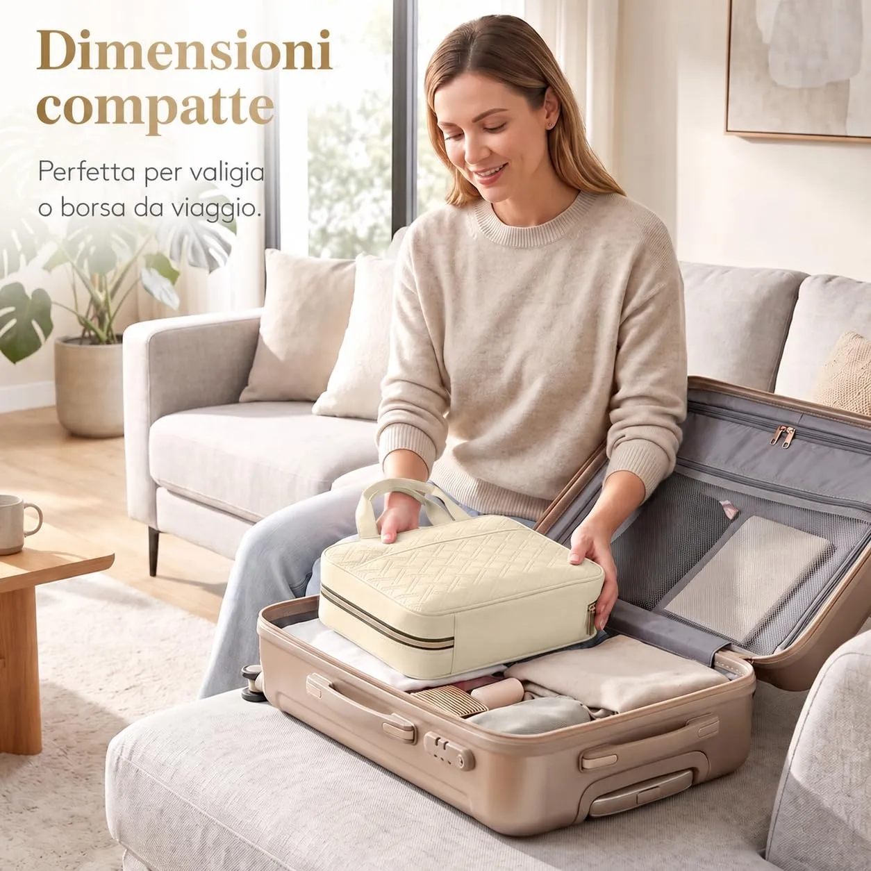 Lifewit Beauty Case da Viaggio Donna/Uomo, Trousse Trucchi Portatile, M/L - immagine 6