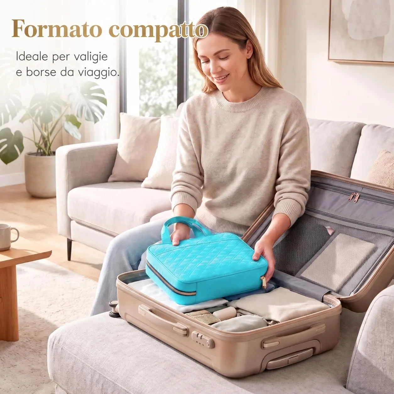 Lifewit Beauty Case da Viaggio Donna/Uomo, Trousse Trucchi Portatile, M/L - immagine 6