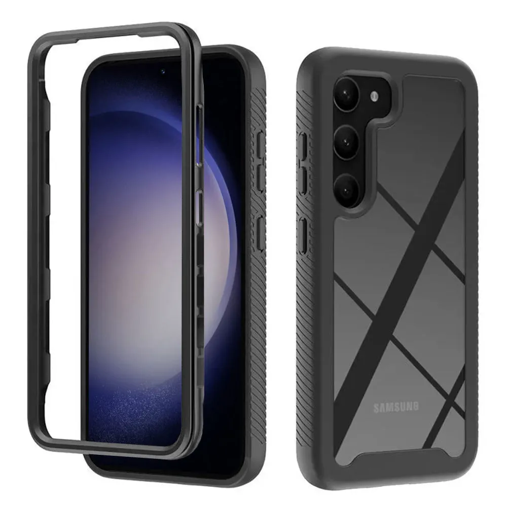 Custodia per Samsung Galaxy S23 S911, Techsuit, Defense360 Pro, Nera - immagine 1