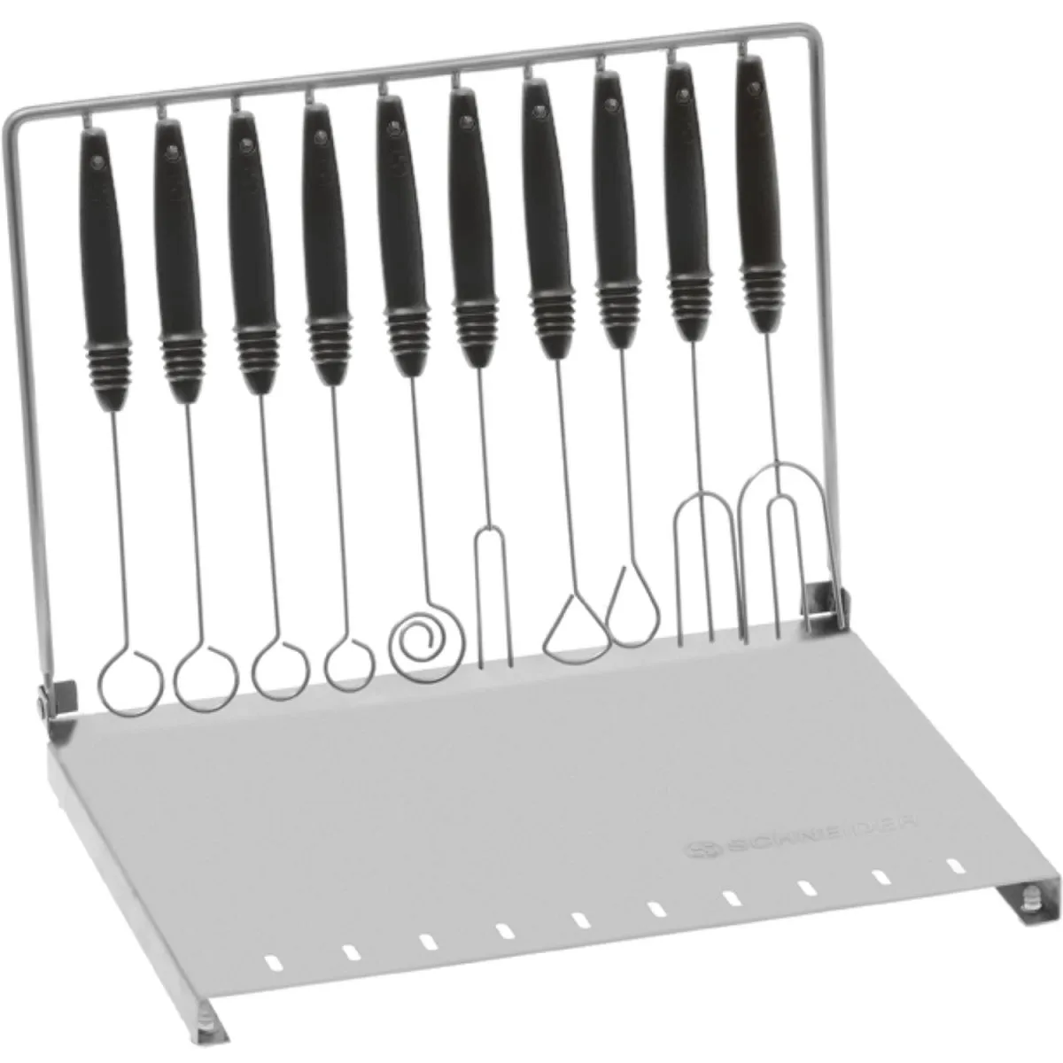 Schneider Set di forchette per cioccolatini grandi 10 pezzi; nero/acciaio inox - immagine 1