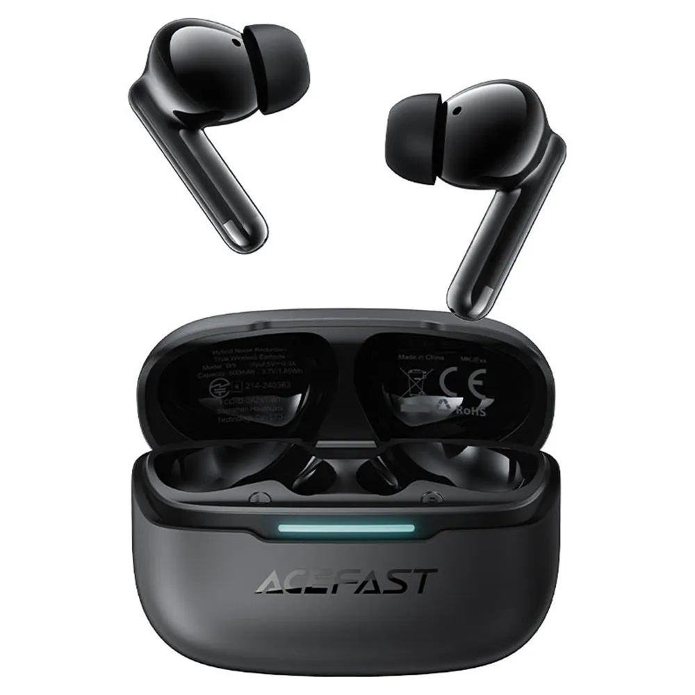 Auricolari Bluetooth Acefast W5, TWS, ANC, Nero - immagine 1