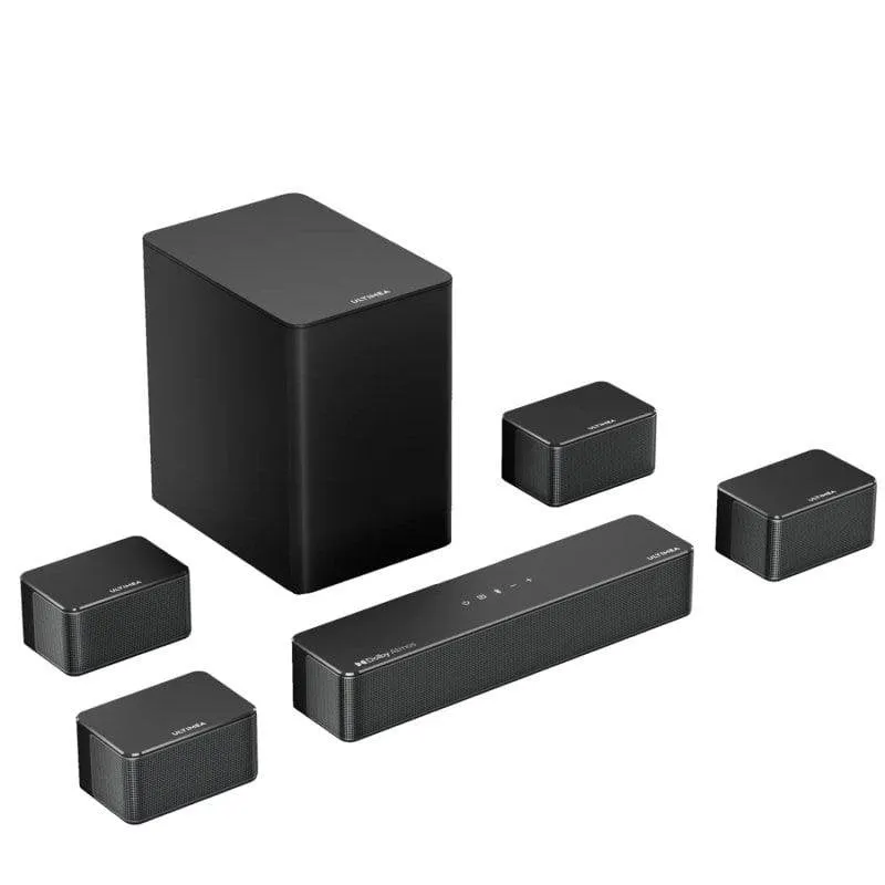 Barra di Suono Ultimea Poseidon D80 7.1 460W Bluetooth HDMI eARC Dolby Atmos - immagine 1