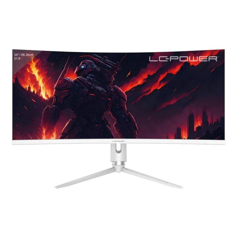 LC-Power LC-M34-Q-C-PRO 34" LED VA UltraWide QHD 165Hz Curva FreeSync - immagine 1