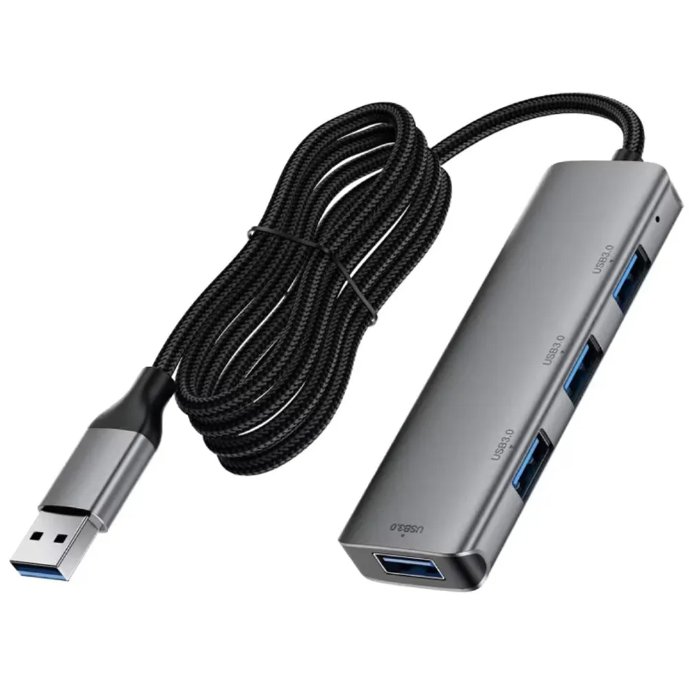 Hub USB Acefast J17, 4in1, Grigio - immagine 1